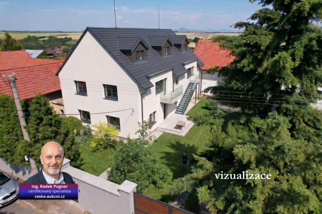 Rodinný dům 360 m2, pozemek 2.192 m2, Mšené lázně - Vrbice, okr. Litoměřice